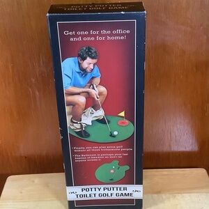 New potty putter toilet golf game/ gift for men & women